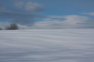 snow field and horizon on Quaker Hill_1756