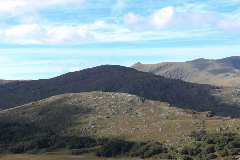 rugger mountainsides DIngle pensula blue skies