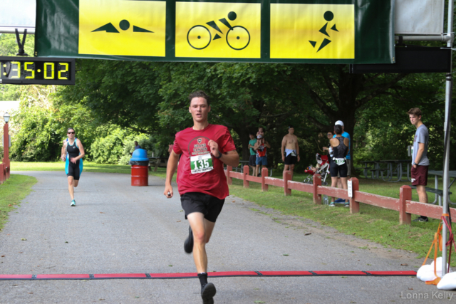 Pawling Triathlon Finisher bib 135