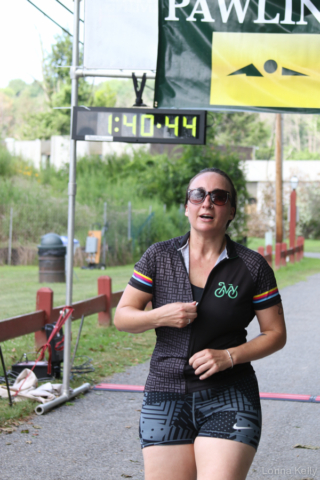 Pawling Triathlon Finisher bib black top no number