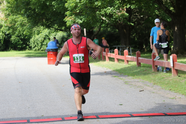 Pawling Triathlon Finisher bib 134