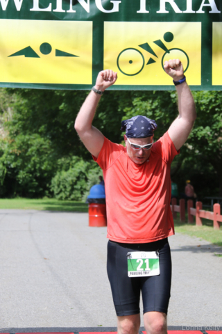 Pawling Triathlon Finisher bib 21