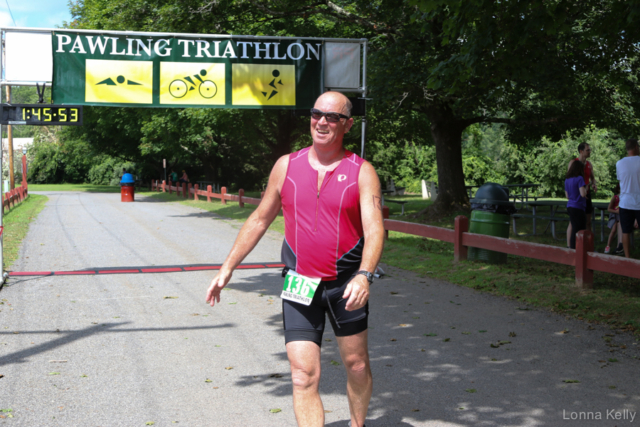 Pawling Triathlon Finisher bib 136