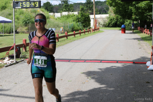 Pawling Triathlon Finisher bib 141