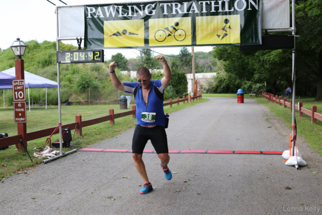 Pawling Triathlon Finisher bib 38