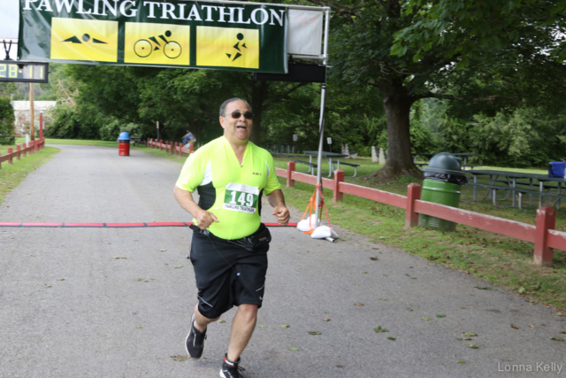 Pawling Triathlon Finisher bib 149