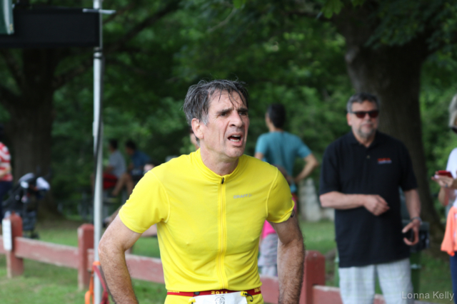 Pawling Triathlon Finisher yellow shirt