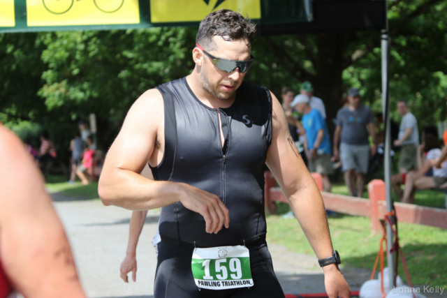 Pawling Triathlon Finisher bib 159