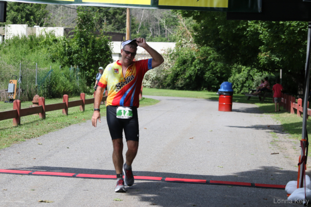 Pawling Triathlon Finisher bib 17