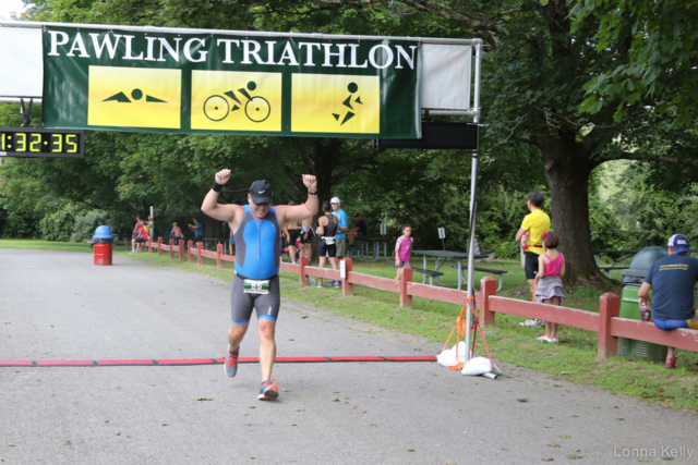 Pawling Triathlon Finisher bib 86