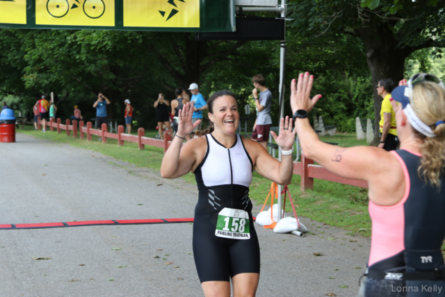 Pawling Triathlon Finisher bib 158