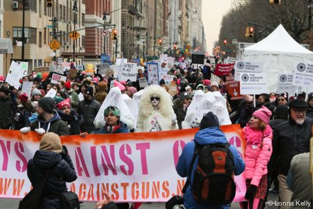 Gays Against Guns all in white commenorating trans women murdered